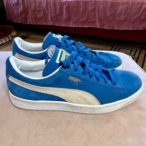 Puma Suede Classic Bright Blue, size 8.5